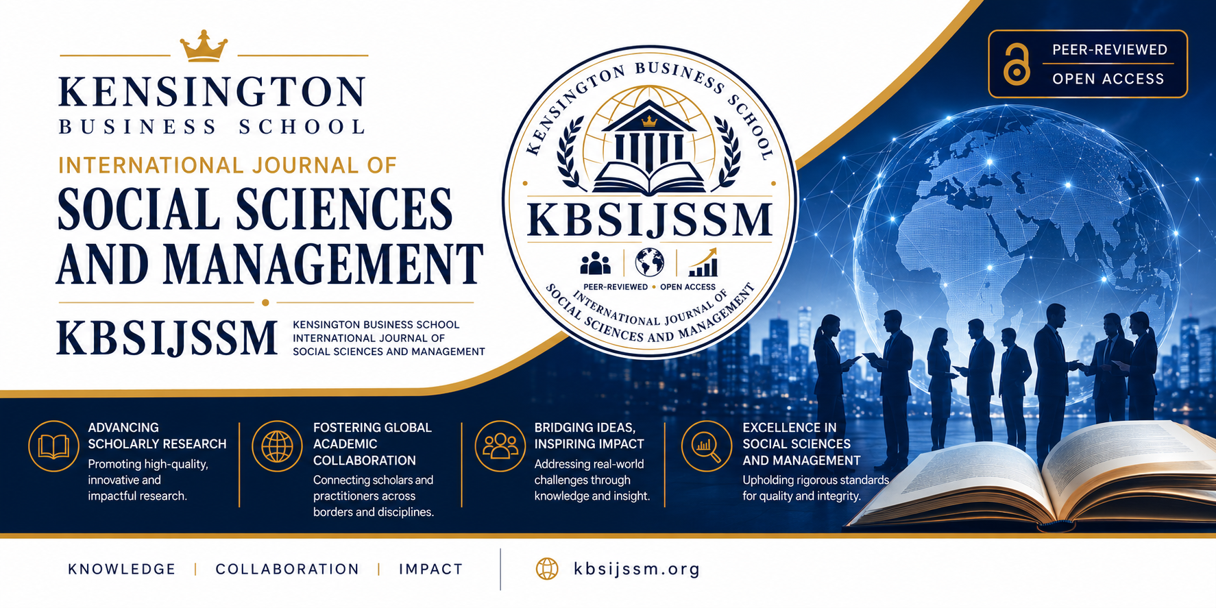 Cover of Kensington Business School International Journal of Social Sciences and Management (KBSIJSSM)